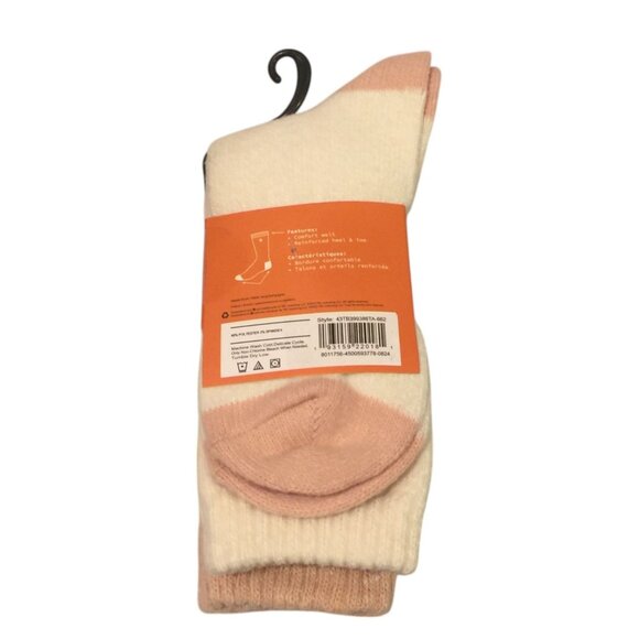 Timberland Ladies Boot Socks Size 6.5-9.5 Super Soft Peach Cream Reinforced Toe - Picture 3 of 3